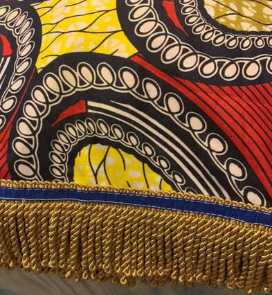 SKIRT I ADDED FRINGES & BLUE BORDER TO FOR A CUSTOMER